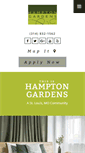 Mobile Screenshot of hamptongardensapts.com