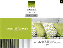 Tablet Screenshot of hamptongardensapts.com